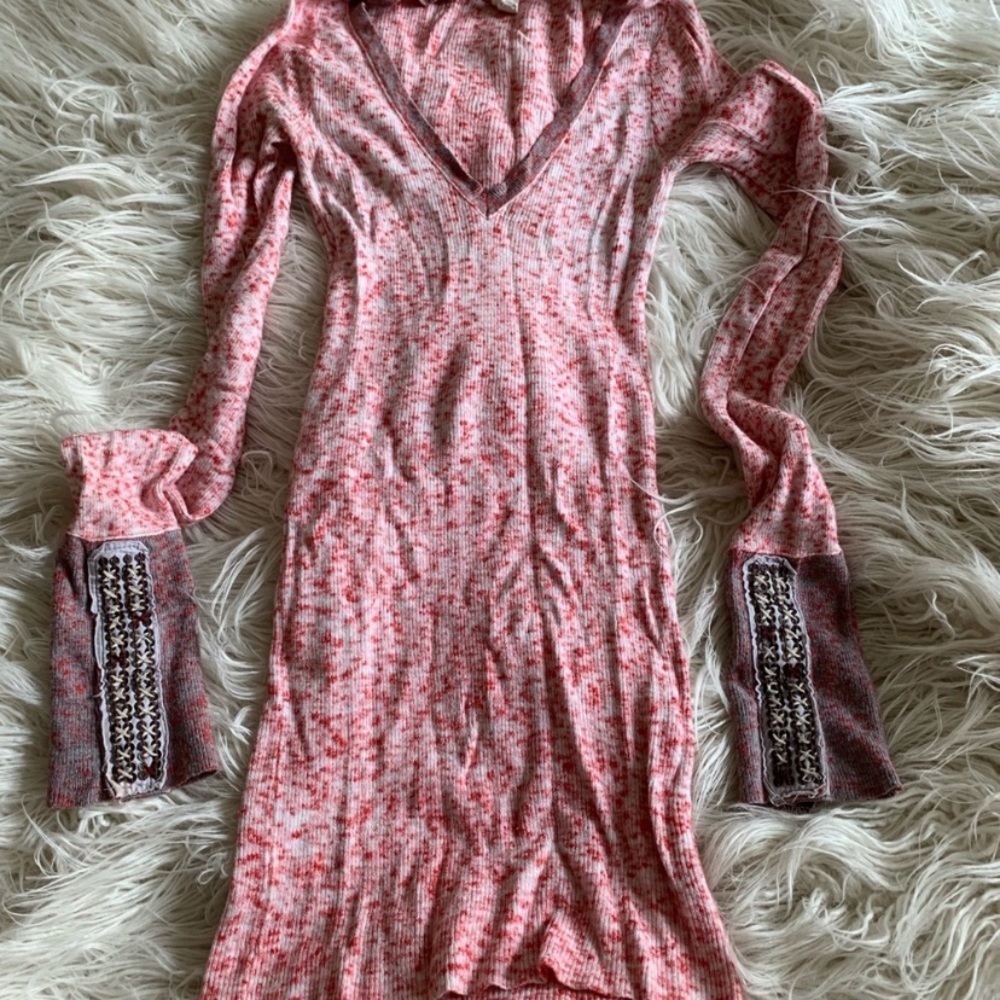 SOLD- Free People Freckles Cuff Thermal Top Rare